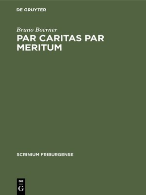 cover image of Par caritas par meritum